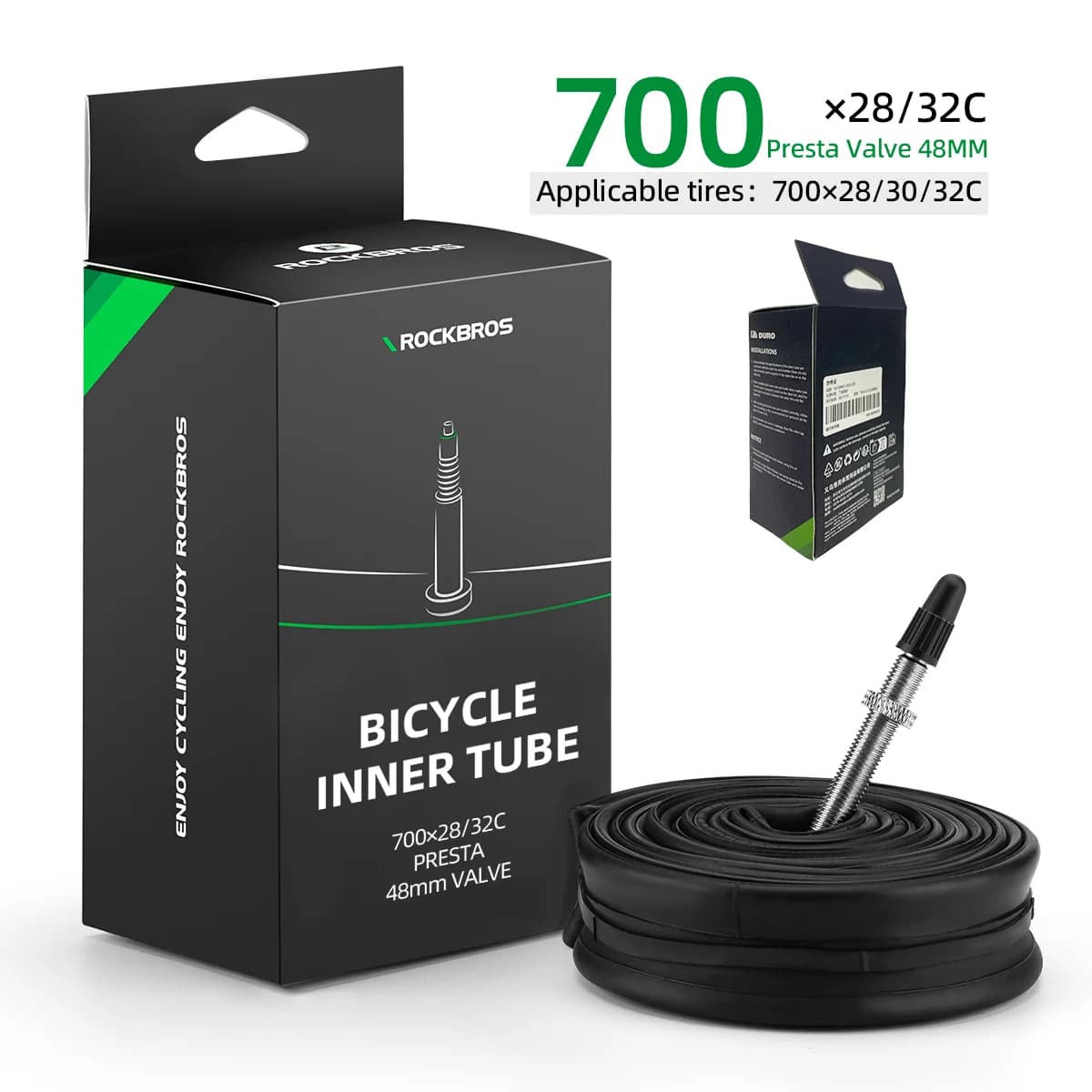 Dętka rowerowa kauczukowa butylowa 700C