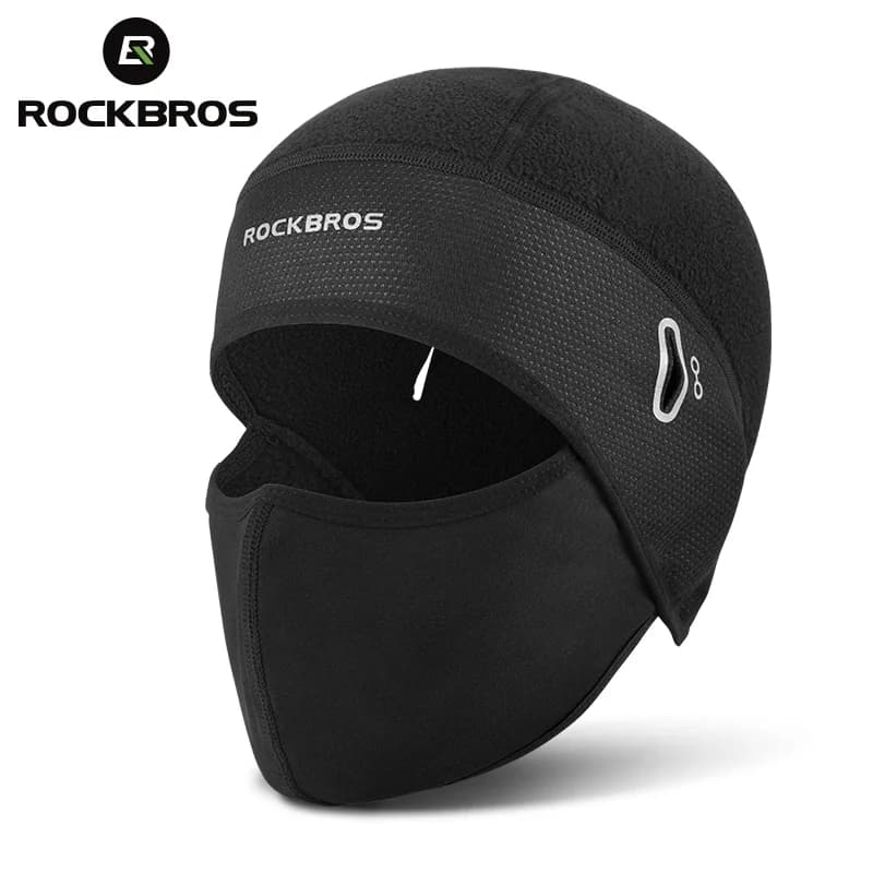 Zimowa ocieplana kominiarka polarowa windproof do kolarstwa