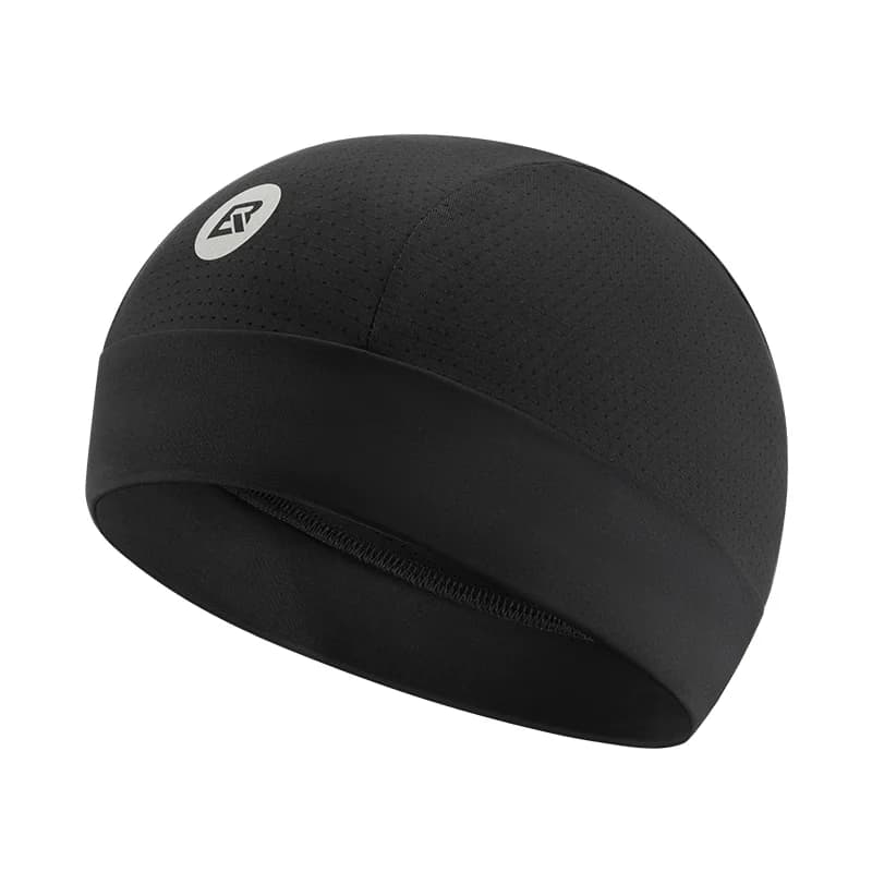 Oddychająca czapka pod kask z jedwabiu lodowego z ochroną UV