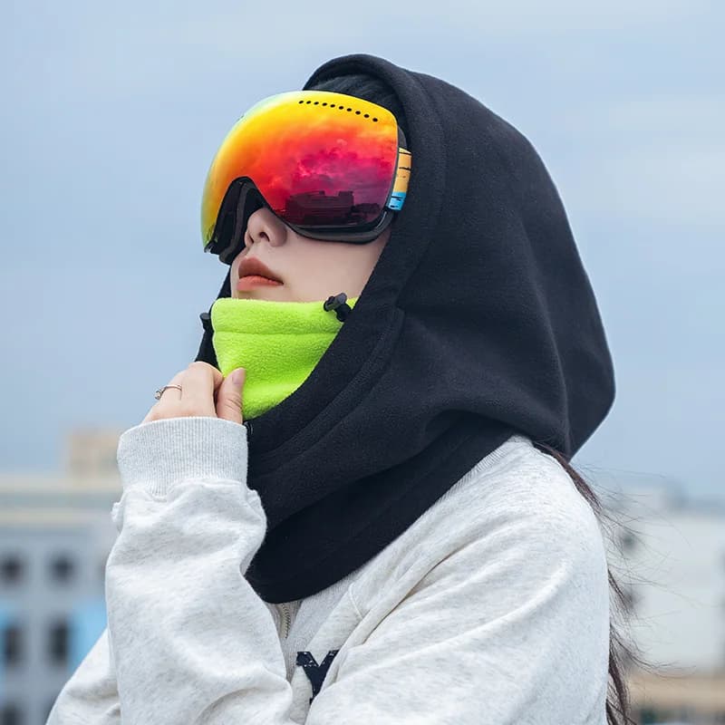 Zimowa czapka kominiarka z polaru, termiczna, wiatroszczelna