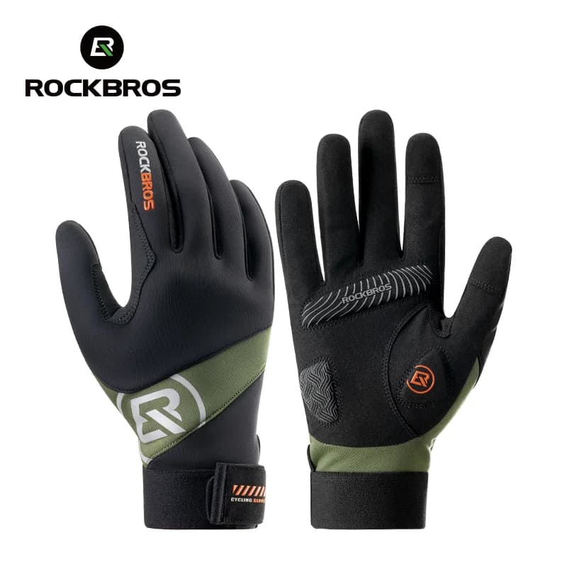 Rękawice rowerowe z długimi palcami i obsługą ekranu dotykowego