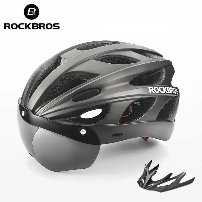 Ultralekki regulowany kask rowerowy EPS z daszkiem