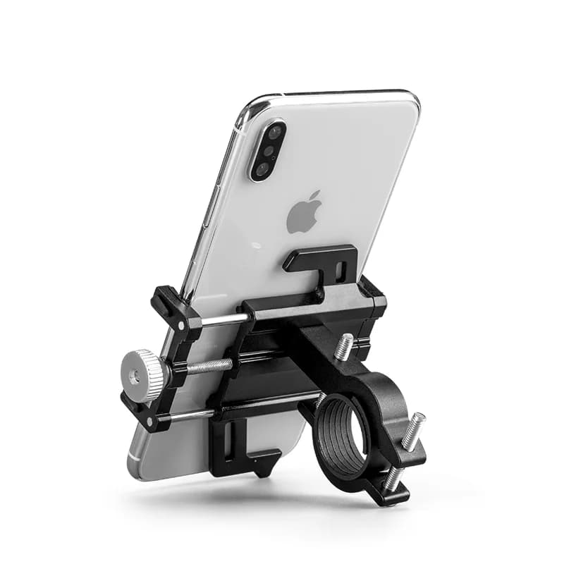 Aluminiowy uchwyt na telefon z regulacją i obrotem 360°