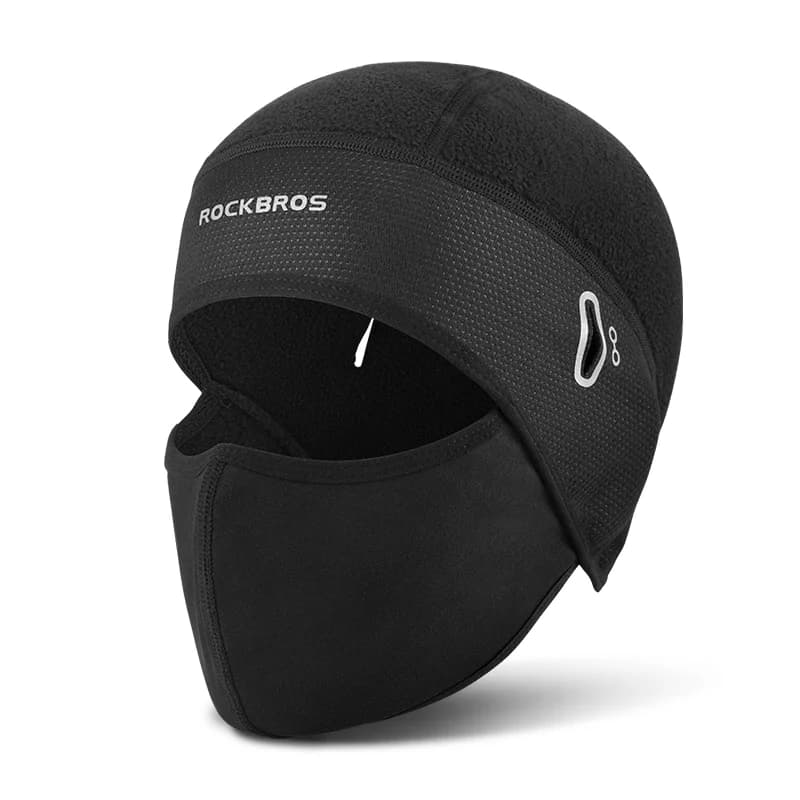 Zimowa ocieplana kominiarka polarowa windproof do kolarstwa