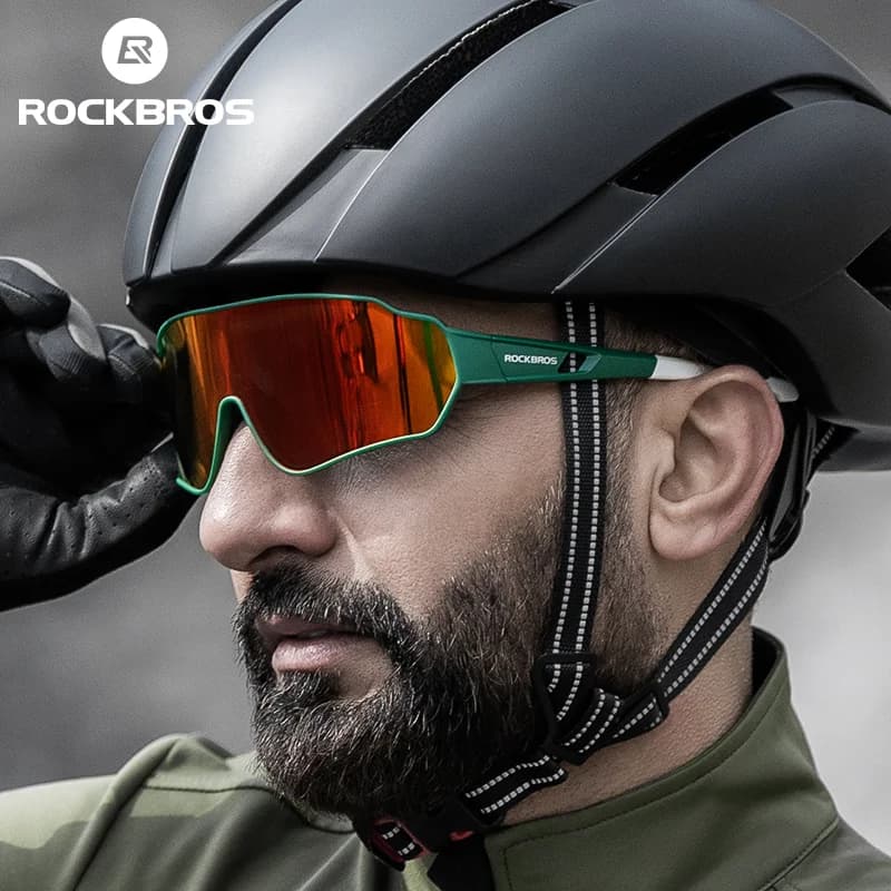 Polaryzacyjne fotochromowe okulary rowerowe z oprawką na krótkowzroczność