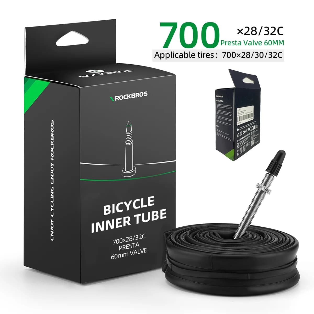 Dętka rowerowa kauczukowa butylowa 700C