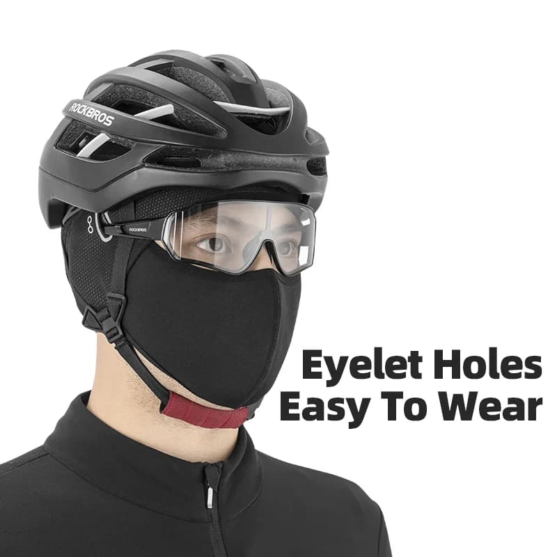 Zimowa ocieplana kominiarka polarowa windproof do kolarstwa