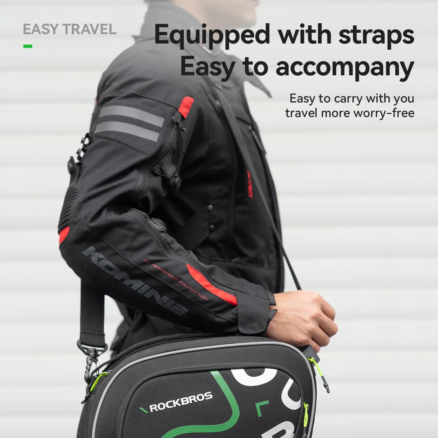 Torba na bak motocyklowy typu step-through, duża pojemność 12L