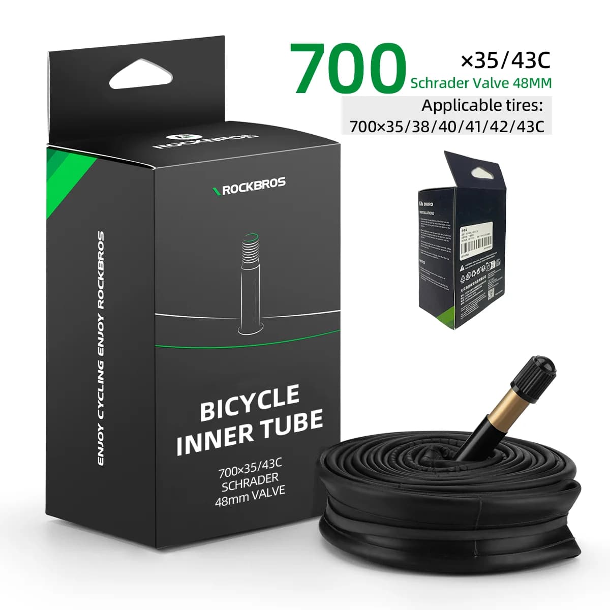 Dętka rowerowa kauczukowa butylowa 700C