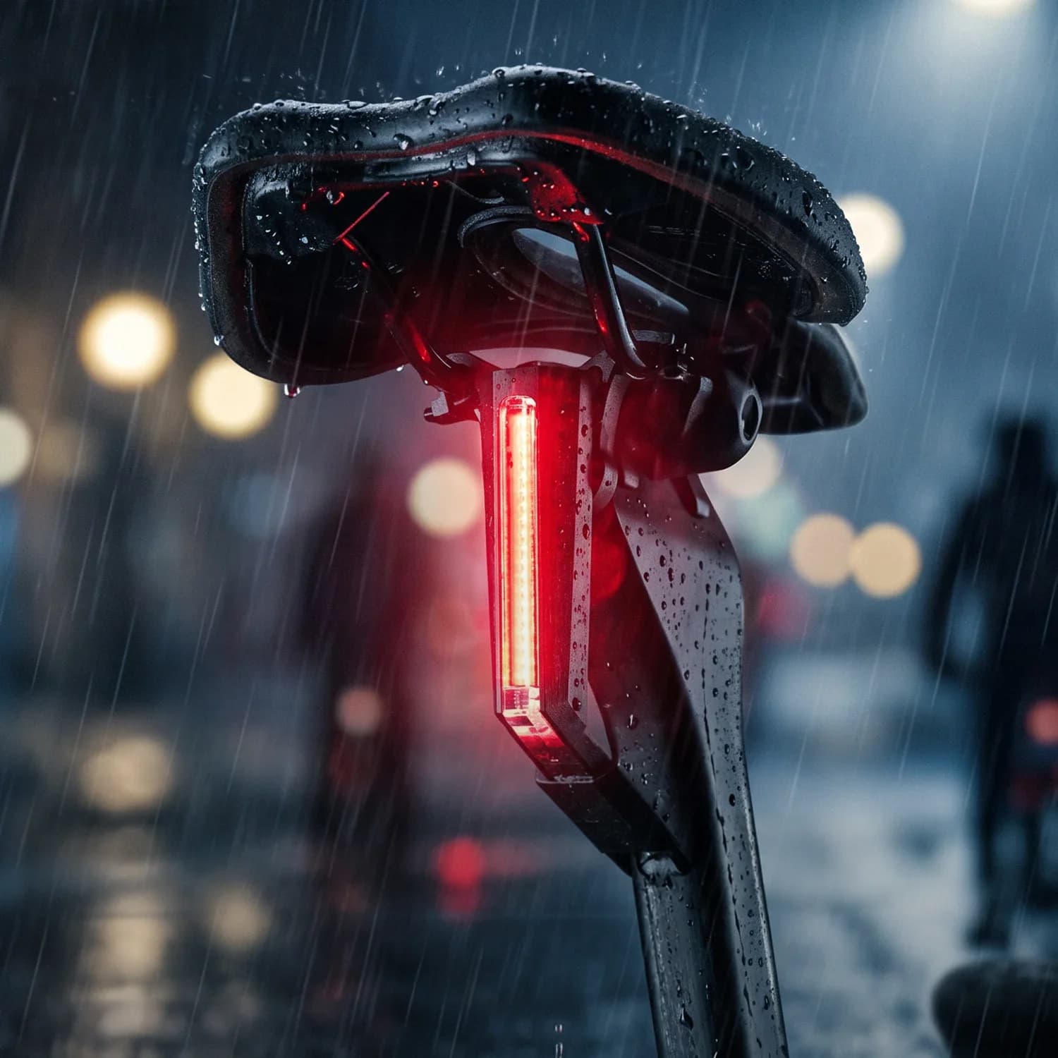 Inteligentna tylna lampa rowerowa z czujnikiem hamowania