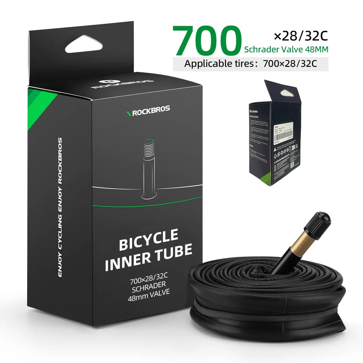 Dętka rowerowa kauczukowa butylowa 700C